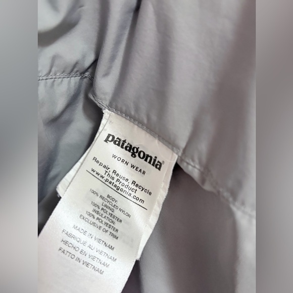Patagonia Women's Radalie Insulated Parka Jacket Light Silver Gray size Medium - Picture 8 of 14